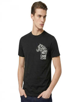 Cavalli Class - Black Logo Print T-Shirt