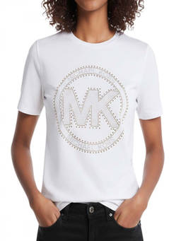Michael Kors - White Logo Crewneck T-Shirt