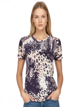 Cavalli Class - Multi Colour Crewneck T-Shirt (XS)