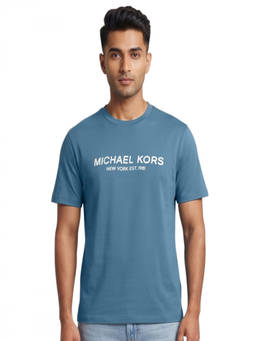 Michael Kors - Blue Regular Logo T-Shirt