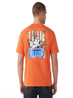 True Religion - Orange Graphic Logo T-Shirt