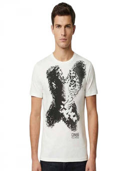 Cavalli Class - White Logo Print T-Shirt
