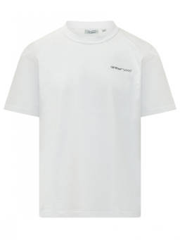 OFF-WHITE - White Logo Regular T-Shirt