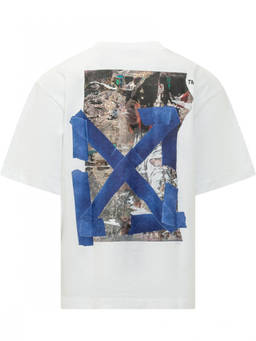 OFF-WHITE - White Logo Relaxed T-Shirt