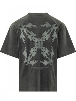 OFF-WHITE - Dark Grey Logo T-Shirt