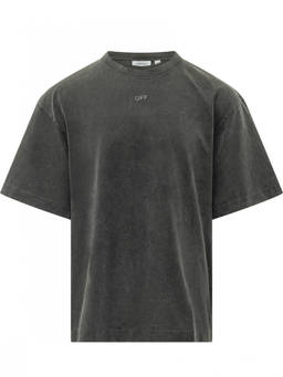 OFF-WHITE - Dark Grey Logo T-Shirt