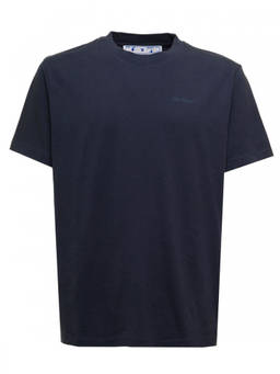 OFF-WHITE - Dark Blue Logo T-Shirt