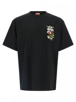 Kenzo - Black Crewneck Embroidered Logo T-Shirt