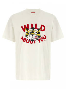 Kenzo - White Crewneck Printed T-Shirt