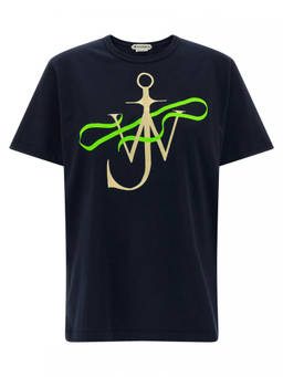 JW Anderson - Navy Blue Logo T-Shirt