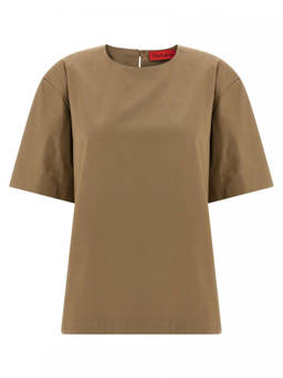 THE LATEST - Brown Cotton T-Shirt