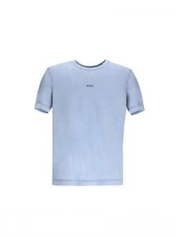 Boss - Blue Logo Crew Neck T-Shirt