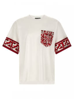 Dolce&Gabbana - White Red Printed T-Shirt