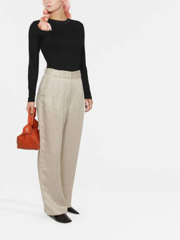 Brunello Cucinelli - Black Cotton Long Sleeves T-Shirt