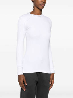 Brunello Cucinelli - White Cotton Long Sleeves T-Shirt