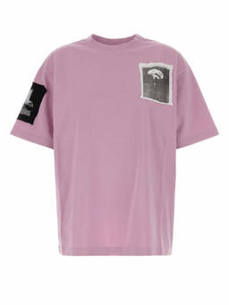 Balenciaga - Pink Graphic Crew Neck T-Shirt