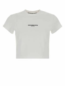 Alexander Wang - White Logo Crew Neck T-Shirt