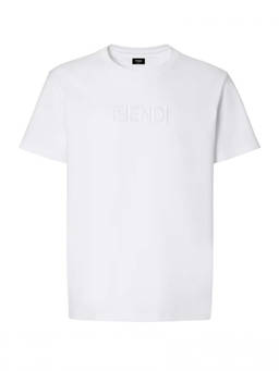 Fendi - White Slim Fit T-Shirt