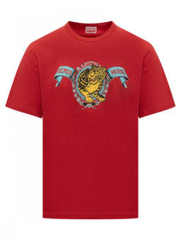 Kenzo - Red Graphic Crew Neck T-Shirt
