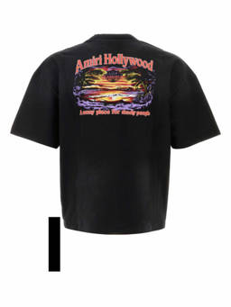 Amiri - Black Crew Neck Logo T-Shirt