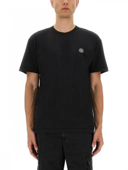 Stone Island - Black Crew Neck T-Shirt