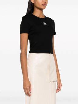 Fendi - Black Logo Cotton T-Shirt (S)