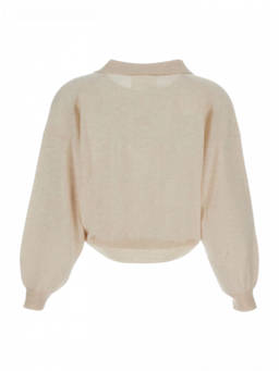 Max Mara - White Crew Neck Sweater