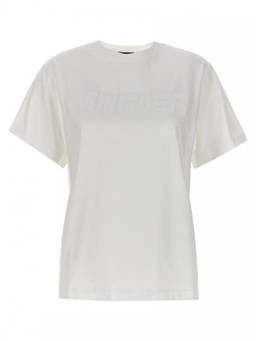 Mugler - White Rubberized Logo T-Shirt