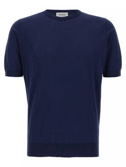 John Smedley - Blue Kempton T-Shirt (M)