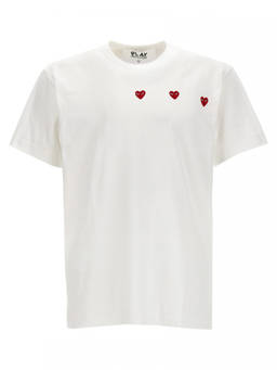 COMME des GARCONS - White Logo Cotton T-Shirt (S)