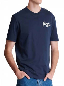 BALMAIN - Navy Blue Cotton T-Shirt (S)