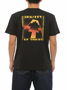 Marcelo Burlon - Black Crew Neck Logo T-Shirt