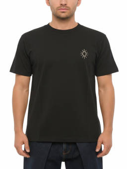 Marcelo Burlon - Black Crew Neck Logo T-Shirt
