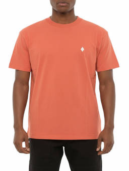 Marcelo Burlon - Orange Crew Neck Logo T-Shirt