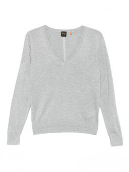 Boss - Grey V-Neck T-Shirt