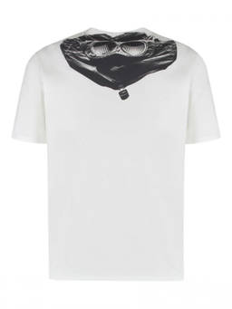 C.P. Company - White Crewneck Logo T-Shirt