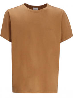 Isabel Marant - Brown Crewneck Embroidered Logo T-Shirt