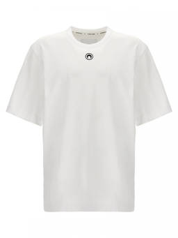 Marine Serre - White Logo Crewneck T-Shirt (M)