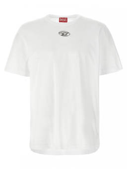 Diesel - White Cotton T-Adjust-Doval-Pj T-Shirt