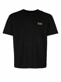 EA7 Emporio Armani - Black Crewneck Logo T-Shirt