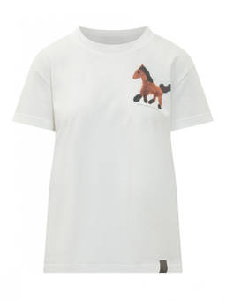 Stella McCartney - White Graphic Crew Neck T-Shirt