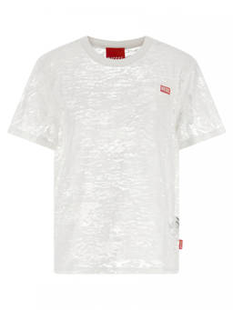 Diesel - White Logo Crew Neck T-Shirt