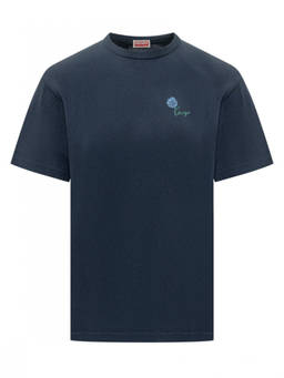 Kenzo - Blue Crew Neck Logo T-Shirt