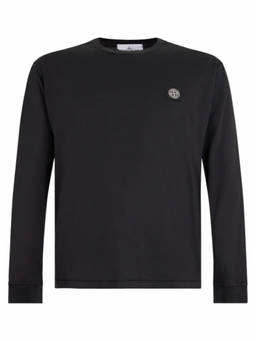 Stone Island - Black Logo Full Sleeves T-Shirt