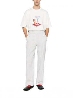 Drole De Monsieur - Off White Crew Neck T-Shirt