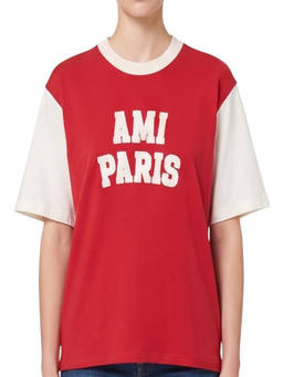 AMI Paris - Red Crew Neck T-Shirt