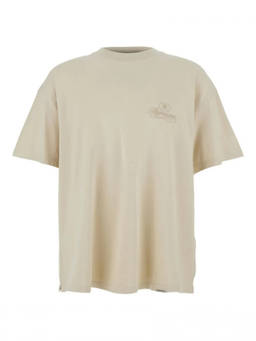 REPRESENT - Beige Round Neck Logo T-Shirt (L)