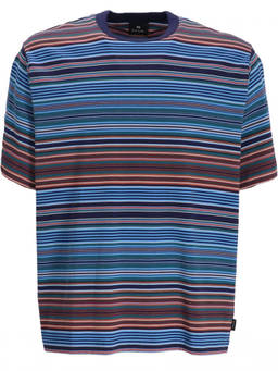 Ps By Paul Smith - Multi Colour Crewneck Striped T-Shirt (L)