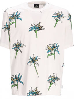 Ps By Paul Smith - White Round Neck Printed T-Shirt