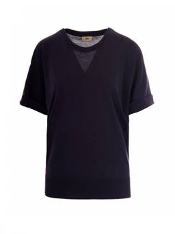 Herno - Blue Crew Neck T-Shirt
